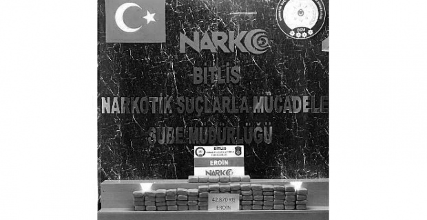 Bitlis'te 3 milyon değerinde eroin ele geçirildi