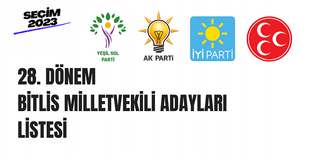 28. dönem Bitlis milletvekili adayları listesi!