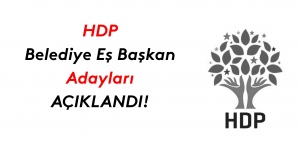 HDP belediye eşbaşkan adaylarından bazılarını açıkladı!