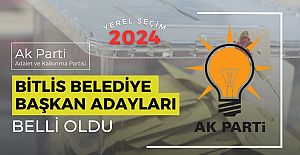 Bitlis'te AK Parti belediye başkan adayları belli oldu