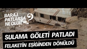 Bitlis'te sulama göleti patladı: Felaketin eşiğinden dönüldü!