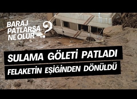 Bitlis'te sulama göleti patladı: Felaketin eşiğinden dönüldü!