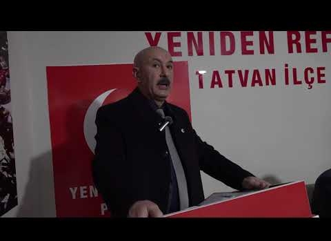 Yeniden Refah Partisi Tatvan Belediye Başkan Adayını Açıkladı